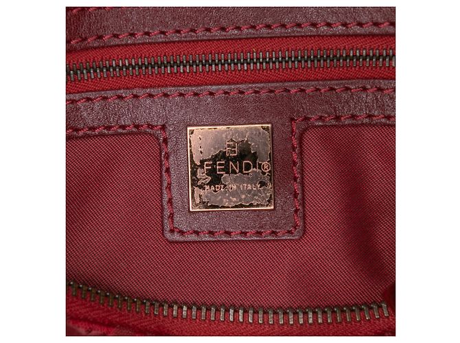 Borsa in tela Zucchino rossa Fendi Rosso - vista 5
