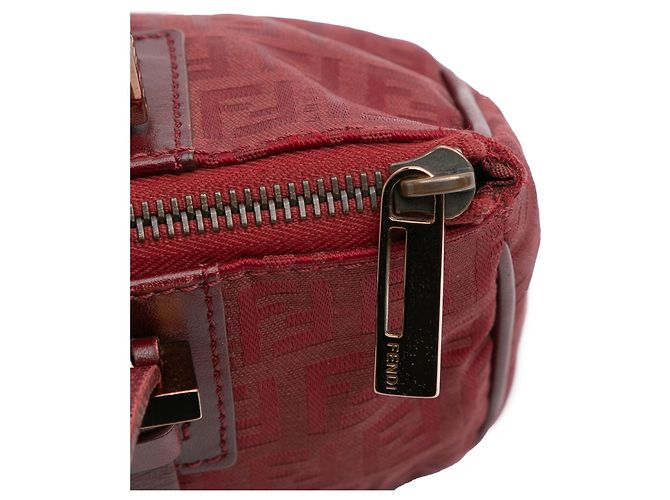 Borsa in tela Zucchino rossa Fendi Rosso - vista 7
