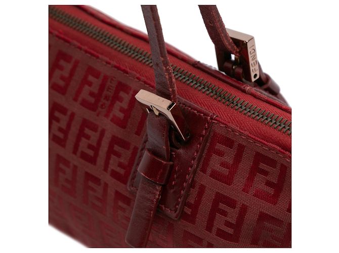 Borsa in tela Zucchino rossa Fendi Rosso - vista 8