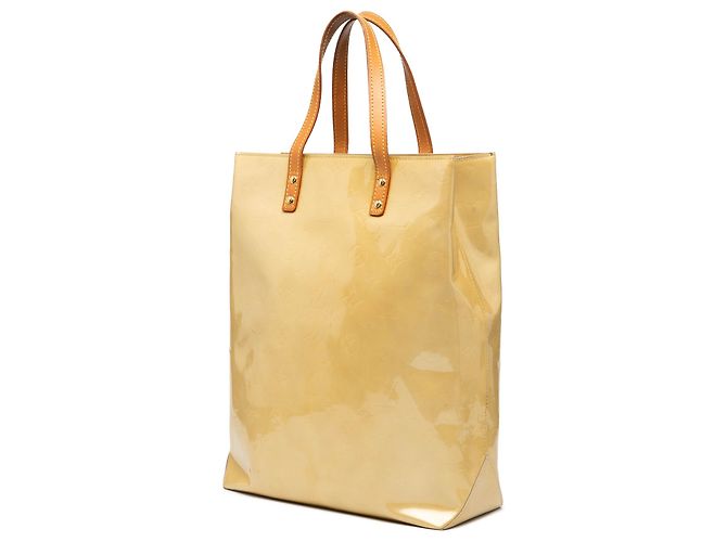 Louis Vuitton Borsa Reade MM in Vernis Monogram Marrone Beige - vista 2