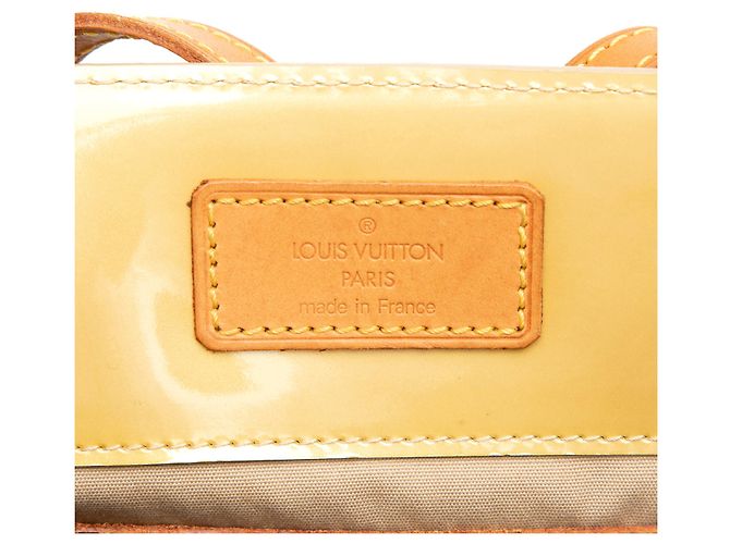 Louis Vuitton Borsa Reade MM in Vernis Monogram Marrone Beige - vista 5
