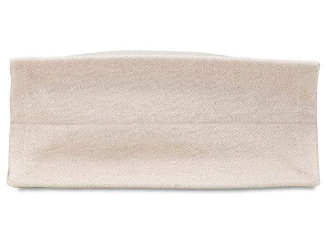 Braune Canvas Rive Gauche Nord-Süd Tote von Saint Laurent Beige - Ansicht 3