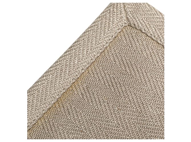 Braune Canvas Rive Gauche Nord-Süd Tote von Saint Laurent Beige - Ansicht 9