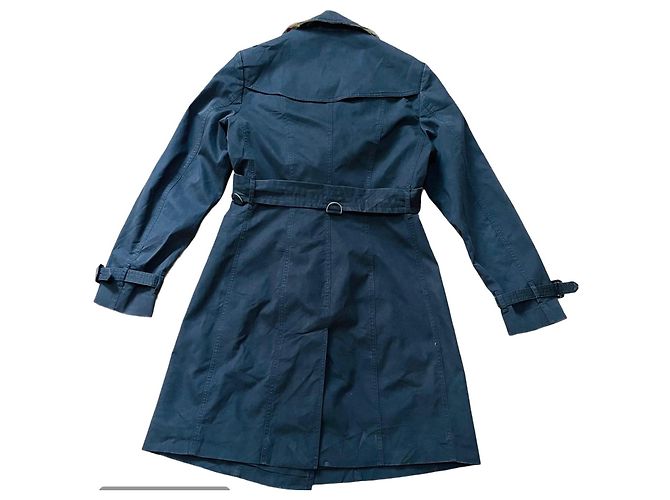 Abrigo Trench Burberry Negro de Algodón - vista 2