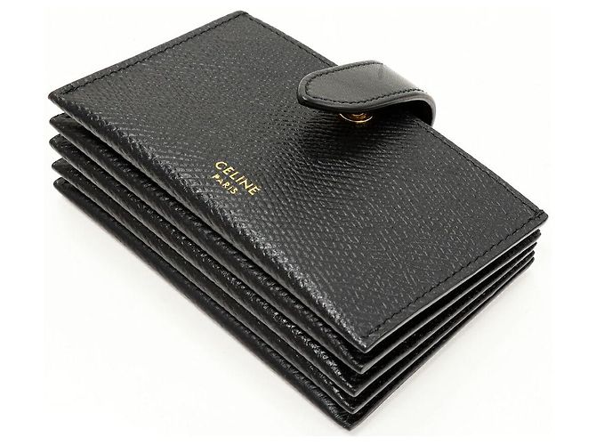 Céline Tarjetero Acordeón Celine en Piel Negro - vista 4