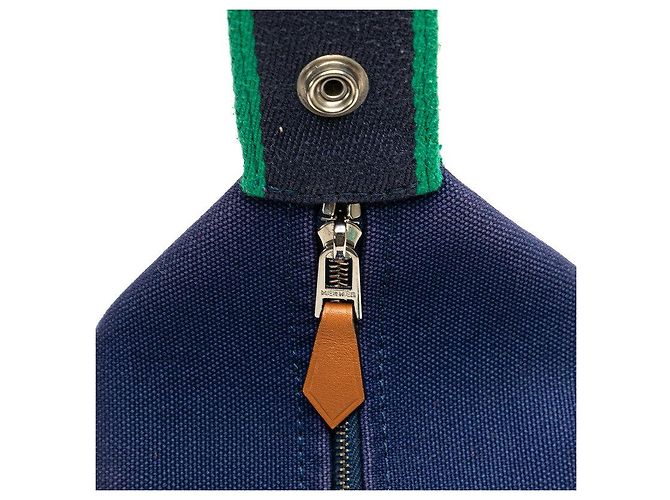 Borsa in cotone Bride a Brac di Hermès Blu - vista 10