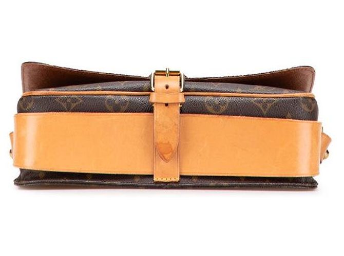 Borsa a Spalla Cartouchiere GM Monogram Louis Vuitton Marrone - vista 3
