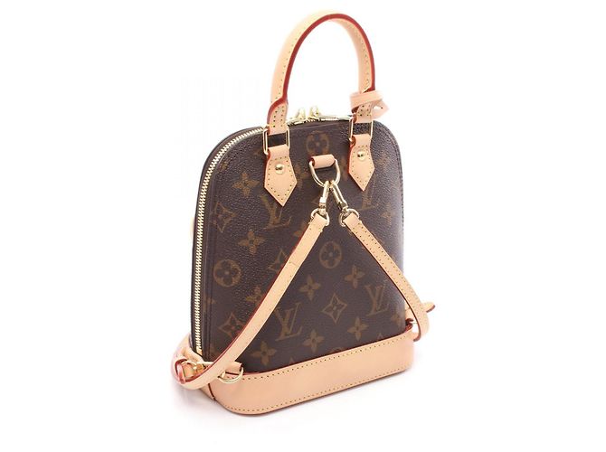 Sac à dos Alma Monogram Louis Vuitton Marron - vue 2