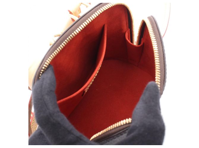 Sac à dos Alma Monogram Louis Vuitton Marron - vue 3