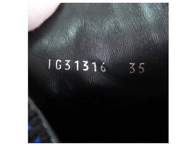 Chanel Hochschnitt Leder Sneakers Schwarz - Ansicht 11