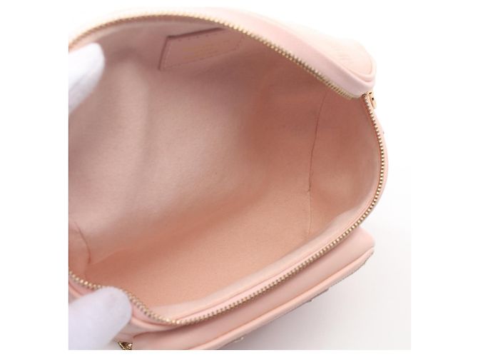 Jasmin Borsa a spalla in pelle Monogram floreale Mini Bumbag Louis Vuitton Rosa - vista 3