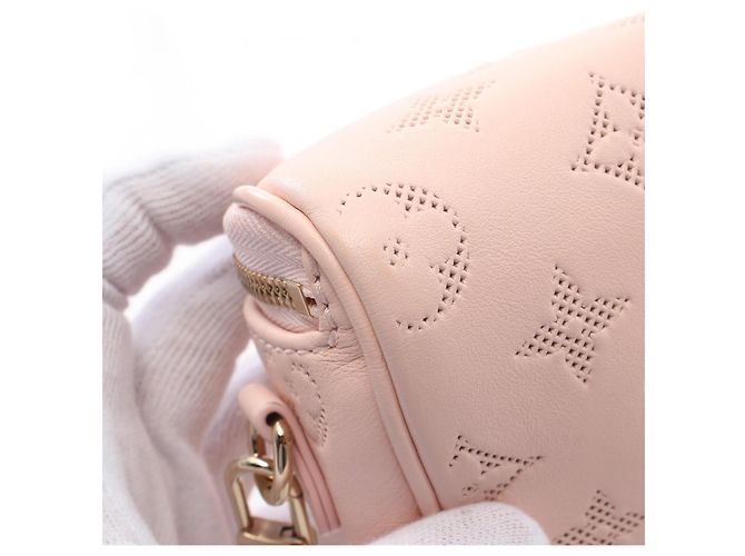 Jasmin Borsa a spalla in pelle Monogram floreale Mini Bumbag Louis Vuitton Rosa - vista 7