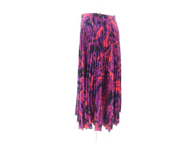 Falda plisada Balenciaga de poliéster Multicolor - vista 3