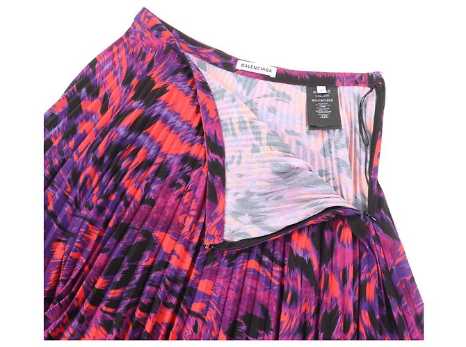 Falda plisada Balenciaga de poliéster Multicolor - vista 5
