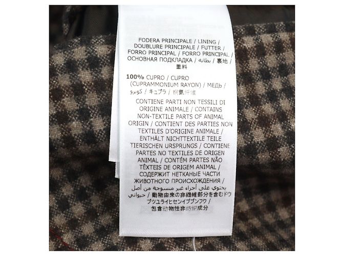 Chaqueta de lana a medida Salvatore Ferragamo Castaño - vista 10