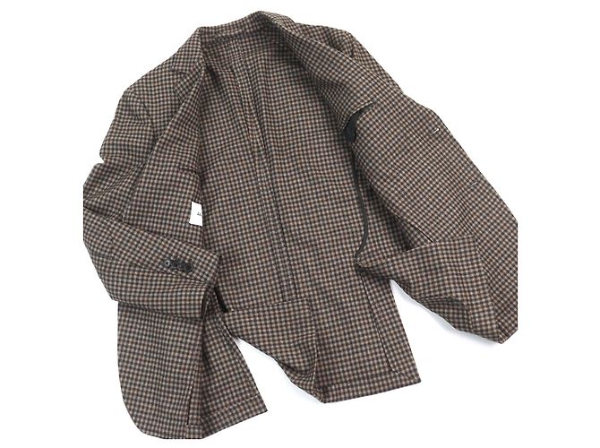 Chaqueta de lana a medida Salvatore Ferragamo Castaño - vista 2