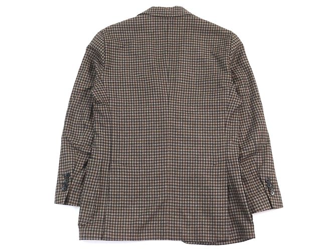 Chaqueta de lana a medida Salvatore Ferragamo Castaño - vista 3