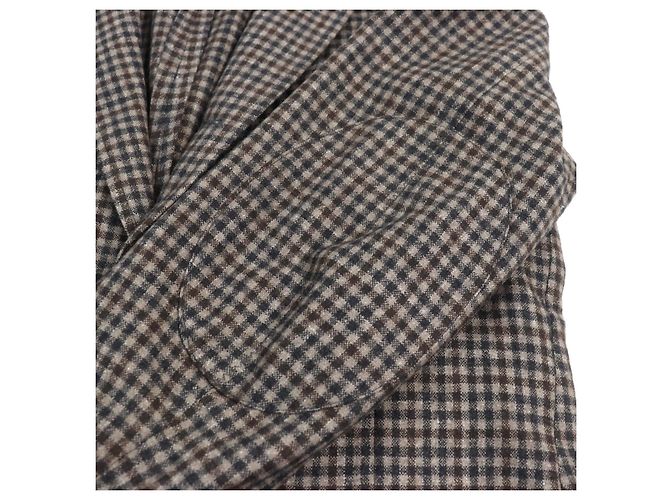 Chaqueta de lana a medida Salvatore Ferragamo Castaño - vista 6
