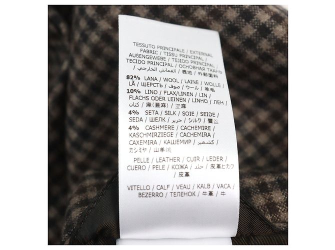 Chaqueta de lana a medida Salvatore Ferragamo Castaño - vista 9