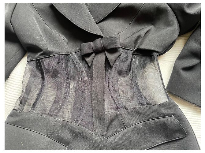 Thierry Mugler Completo Gonna Corsetto Nero - vista 10