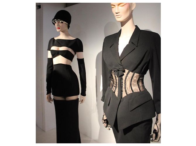 Thierry Mugler Completo Gonna Corsetto Nero - vista 11