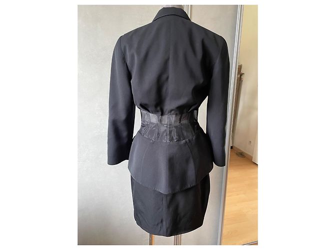 Thierry Mugler Completo Gonna Corsetto Nero - vista 5