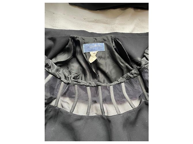 Thierry Mugler Completo Gonna Corsetto Nero - vista 7
