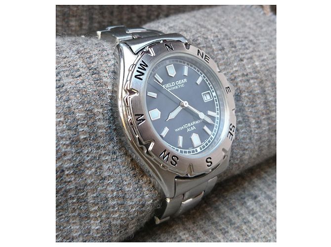 Relógio híbrido automático/quartz Seiko Alba Field Gear ref. YT57-0B20 Prata Azul - vista 10