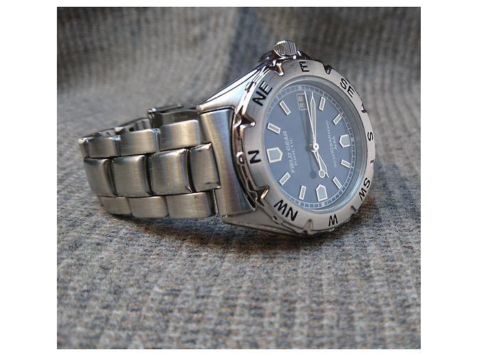 Relógio híbrido automático/quartz Seiko Alba Field Gear ref. YT57-0B20 Prata Azul - vista 12