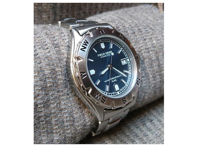 Relógio híbrido automático/quartz Seiko Alba Field Gear ref. YT57-0B20 Prata Azul - vista 2