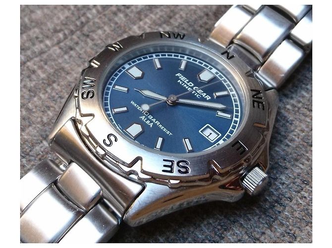 Relógio híbrido automático/quartz Seiko Alba Field Gear ref. YT57-0B20 Prata Azul - vista 3