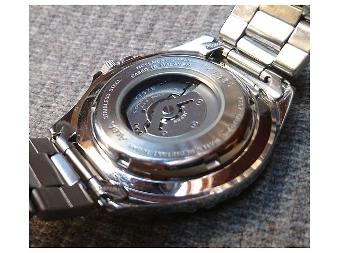 Relógio híbrido automático/quartz Seiko Alba Field Gear ref. YT57-0B20 Prata Azul - vista 4