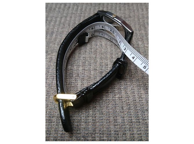 Relógio de quartzo Seiko Dolce ref. 5931-5420 Preto Prata Dourado - vista 8
