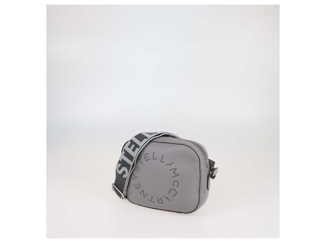 Stella Mc Cartney Borsa a tracolla per fotocamera in ecopelle grigia Stella McCartney - vista 2