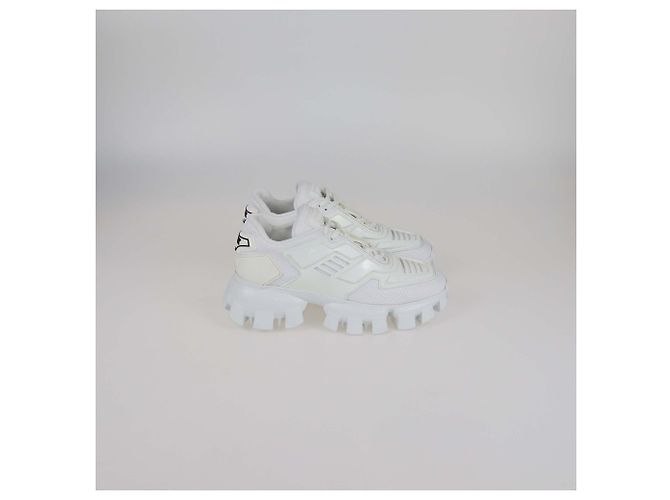 Sneakers Prada Cloudbust Thunder Bassi in Rete e Gomma Neri Nero - vista 3