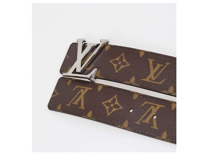 Louis Vuitton Black/Monogram Canvas & Leather Reversible 40MM Initiales Belt - view 5