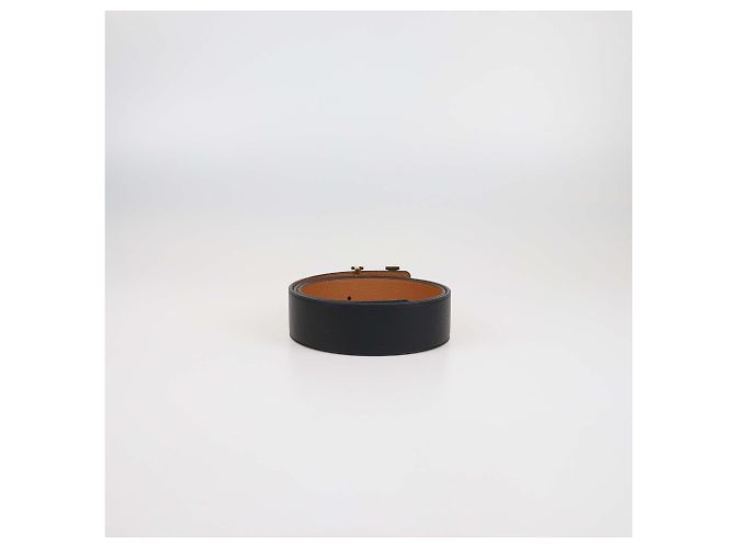 Louis Vuitton Black/Brown Leather LV Initiales Reversible Belt - view 3