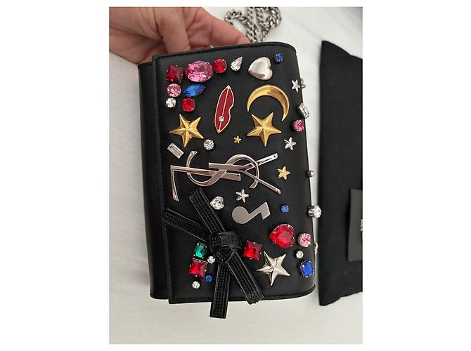 Yves Saint Laurent Kate crystal embellished bag Black - view 8
