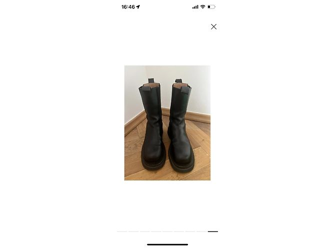 Botas Lug Bottega Veneta Negro - vista 2