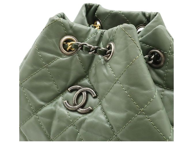 CHANEL Gabrielle de Chanel Small Backpack Khaki - view 5