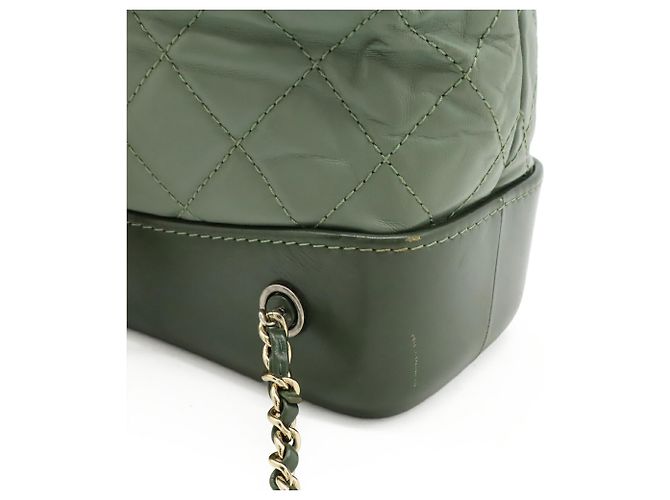 CHANEL Gabrielle de Chanel Small Backpack Khaki - view 9