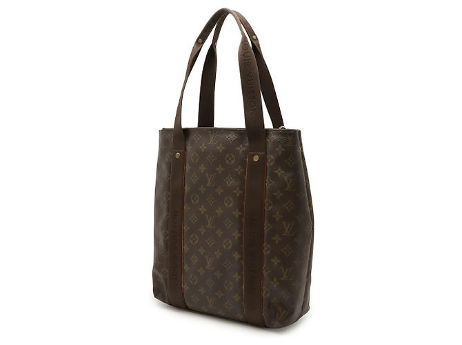 Borsa Tote Cabas Bobur Monogram Louis Vuitton Marrone - vista 3