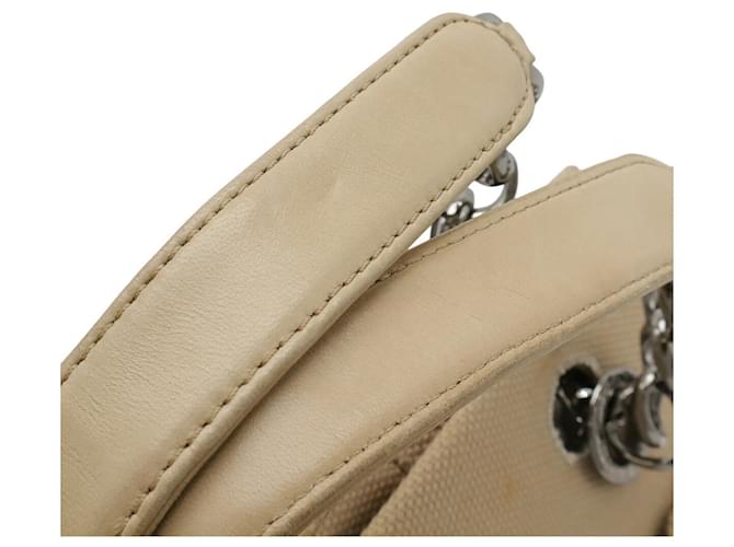 Borsa a spalla Chanel Coco Mark Chain Beige - vista 5