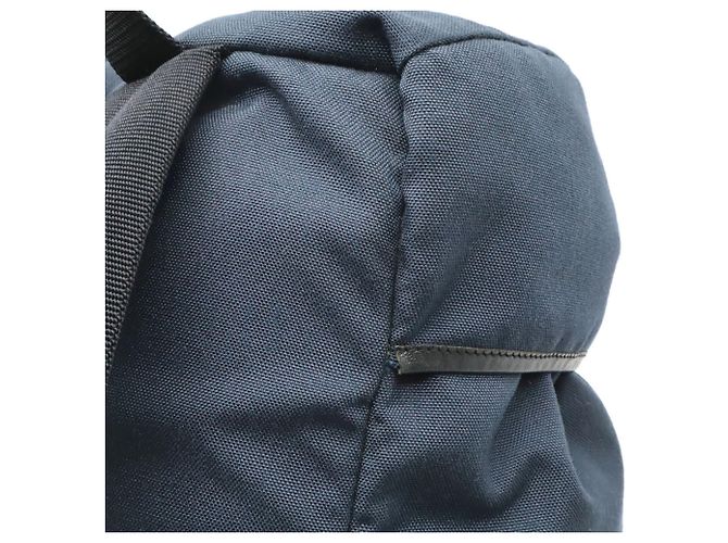Yves Saint Laurent Navy Canvas Rucksack Marineblau - Ansicht 8