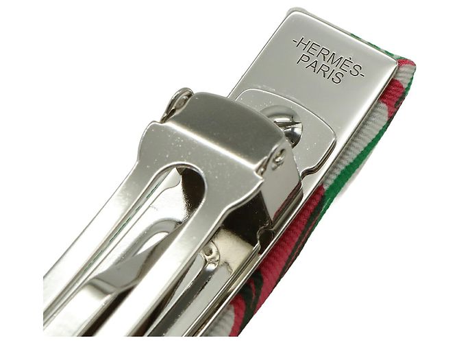 Haarspange Eclipse GM von Hermès Pink Weiß Grün - Ansicht 6