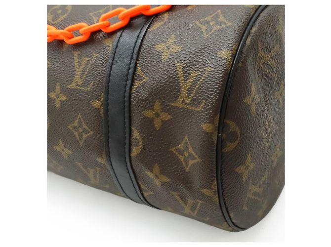 LOUIS VUITTON Borsa a Spalla Mini Polochon Monogram Solar Ray Marrone Nero Arancione Monogramma - vista 4