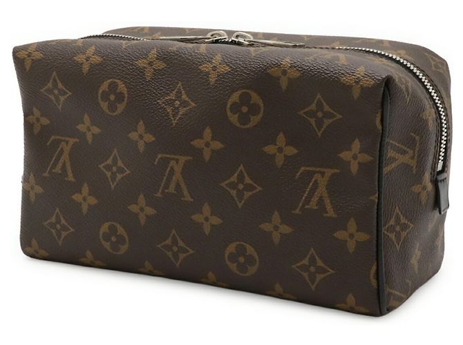 Pochette da Toilette Truss Monogram Macassar Louis Vuitton Marrone Nero - vista 3