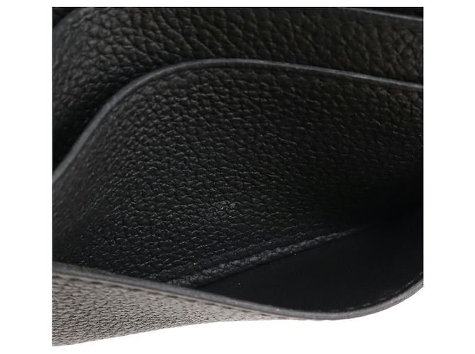Cartera bifold larga Hermès Dogon Recto Verso Gris Gris antracita - vista 8