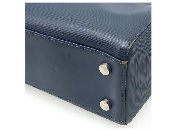 Borsa a mano in pelle Epi Louis Vuitton in blu indaco - vista 4