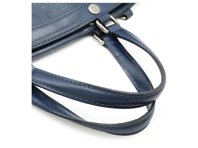 Borsa a mano in pelle Epi Louis Vuitton in blu indaco - vista 5